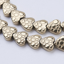 Electroplate non magnetici ematite sintetico fili di perline&nbsp;G-J380-6mm-A