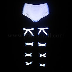 1 Paar reflektierende Beinstulpen aus Polyester für Damen&nbsp;AJEW-GF0014-04B