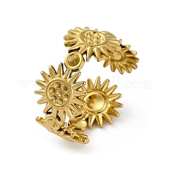 Компоненты открытого кольца манжеты из нержавеющей стали Sun 304 RJEW-F174-02G