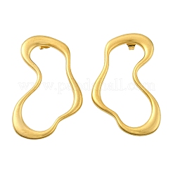 Серьги-гвоздики из нержавеющей стали 304 EJEW-U069-01G