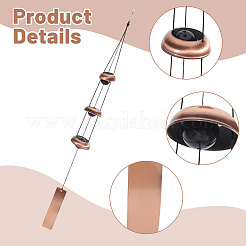 Железные благословляющие колокольчики HJEW-WH0108-009R