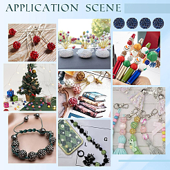 100 шт. бусины из полимерной глины со стразами RB-PH0001-40