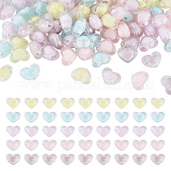 100pcs 5 Farben transparente Acrylperlen&nbsp;TACR-TA0001-73