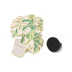 Épingle en émail monstera bonsaï&nbsp;AL-CBA3D3B-03C-G