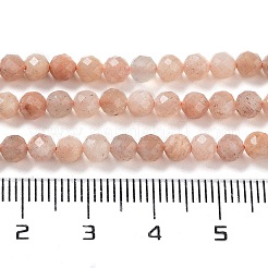Натуральный персиковый лунный камень G-J400-E16-02-3MM