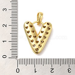 Латунные микро проложить кубического циркония подвески KK-E061-03G-22