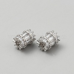 Латунные микропаве из прозрачного кубического циркония&nbsp;KK-TAC0017-07P