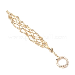 Pochette en macramé en acier inoxydable 304&nbsp;AJEW-JB01415-01