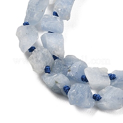 Fili di perline acquamarina naturali grezzi grezzi&nbsp;G-D101-A05-01
