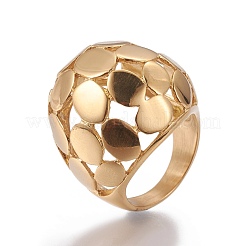 Ионное покрытие (ip) кольца из нержавеющей стали 304 RJEW-E157-25G