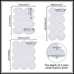 3 шт. 3 стильные силиконовые Молды для подвески «сделай сам»&nbsp;DIY-HY0002-73