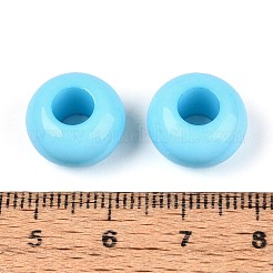 Opaques perles grands trous européens acryliques&nbsp;SACR-N019-03C
