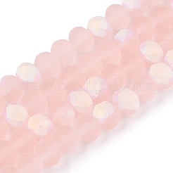 Chapelets de perles en verre transparente  &nbsp;EGLA-A044-T6mm-MB22