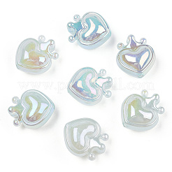 УФ-покрытие радужными переливающимися акриловыми бусинами OACR-T027-01-A