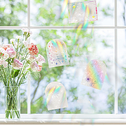 4 комплект 4 видов водонепроницаемых самоклеящихся наклеек на окна из ПВХ DIY-GF0005-59