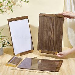 6шт прямоугольный держатель для карточек из орехового дерева&nbsp;AJEW-TW0001-07