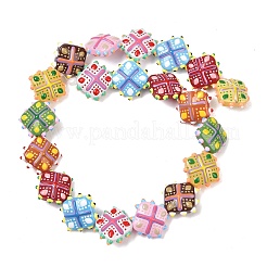 Стеклянные бусины из искусственного нефрита GLAA-L051-03