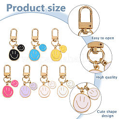 14 шт. 7 стильных эмалевых брелока из сплава&nbsp;KEYC-DC00058