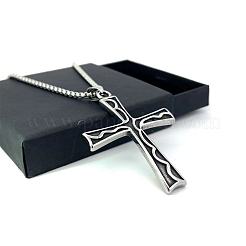 Ретро винтажный крест ожерелья из нержавеющей стали с подвеской UB2455
