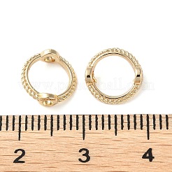 ラックメッキ合金ビードフレーム  丸いリング  14KGP本金メッキ  9x3mm  穴：1.6mm&nbsp;PALLOY-D025-04A-G-01