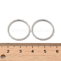 変色しない304ステンレススチールの指輪  ステンレス鋼色  usサイズ6（16.5mm）&nbsp;RJEW-I101-02A-P