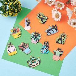 24 шт. 12 стильные эмалированные панданы из сплава&nbsp;ENAM-SZ0004-19