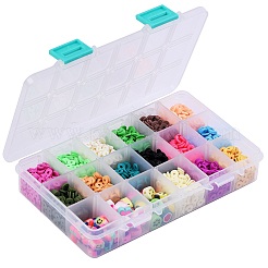 126гр 15-хцветные бусины из полимерной глины ручной работы CLAY-SZ0001-32