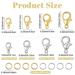 Карабин-лобстер из цинкового сплава&nbsp;DIY-YW0017-19