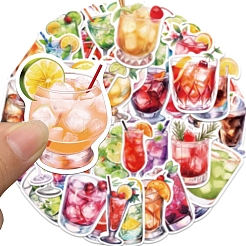 50 шт. ПВХ водонепроницаемые наклейки для напитков PW-WGCBF69-01