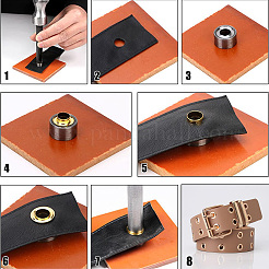 200 комплект 4-х цветных железных люверсов&nbsp;SCRA-GF0001-10A-06