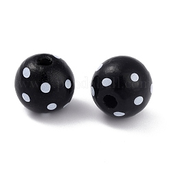 Окрашенные натуральные деревянные бусины&nbsp;WOOD-O005-01D