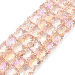 Ab цветные прозрачные стеклянные бусины пряди&nbsp;EGLA-P051-06A-A02