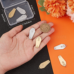 12 шт. 2-х цветные подвески из нержавеющей стали 304 на Хэллоуин&nbsp;STAS-BBC0005-35