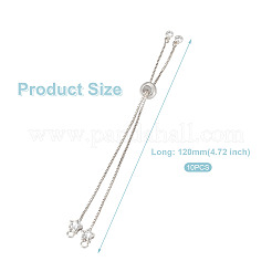 Регулируемые латунные ползунковые браслеты с покрытием стойки&nbsp;YS-TAC0001-14P