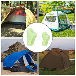 36 fibbia per tenda luminosa antiscivolo in plastica a 2 stili&nbsp;KY-FH0001-25