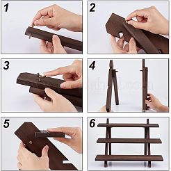 Diy 3-stöckiges Display-Riser-Set aus Holz&nbsp;ODIS-WH0029-25B
