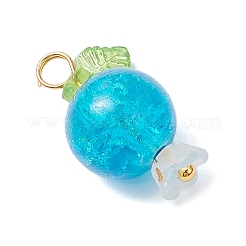 Подвески из акрилового стекла и стекла с эффектом кракле PALLOY-JF04522