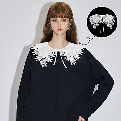 Colletto in pizzo di poliestere staccabile&nbsp;AJEW-WH0248-575B