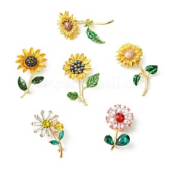 6 шт. 6 стиля цинкового сплава булавки для лацканов одежды рюкзака&nbsp;JEWB-CJ0002-98