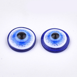 Ремесло смола кукла глаза, Чучела игрушечных глаз, синие, 9.5~10x3.5 мм