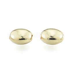 Perles en alliage, sans cadmium et sans plomb, ovale, or clair, 8x6x4mm, Trou: 1.2mm