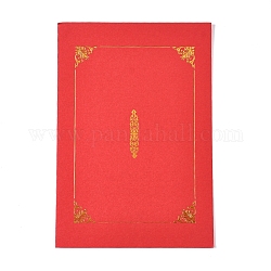 Zertifikatsinhaber, Diplomanden, Dokumentenabdeckungen mit Goldfolienrand, für Papier im Letter-Format, rot, 31.5x21.7x0.8 cm