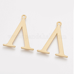 Smooth Surface Alloy Pendants, Matte Gold Color, 26.5x22.5x1.5mm, Hole: 1.5mm