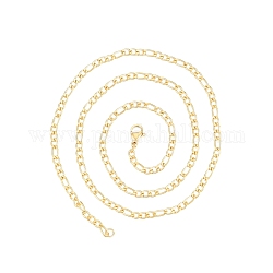 Herren-Halskette aus 201 Figaro-Ketten aus Edelstahl, golden, 19.69 Zoll (50 cm), breit: 3 mm