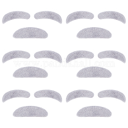 Stoffsimulation Augenbrauen & Bärte, mit kleber zurück, für Halloween-Dekorationen, Silber, 77~90x23~28x3 mm, 3 Stück / Set
