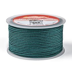 Плетеные нити нейлона, окрашенные, зелено-синие, 2.5 мм, около 10.93 ярда (10 м) / рулон