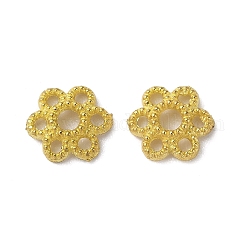 Legierung Perlenkappen, Blume, golden, 5.5x6x1.5 mm, Bohrung: 1.5 mm
