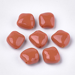 Acryl-Perlen, Nuggets, Schokolade, 23.5x23x12.5 mm, Bohrung: 2.5 mm, ca. 125 Stk. / 500 g