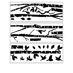 Stickers muraux en pvc, décoration murale, oiseau, 350x950mm, 2 feuilles / set