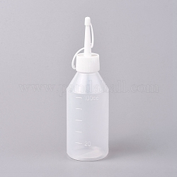 Botellas de pegamento plástico, exprimir botellas, blanco, 14.8 cm, capacidad: 100 ml
